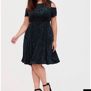 Dark Green soft Torrid Dress